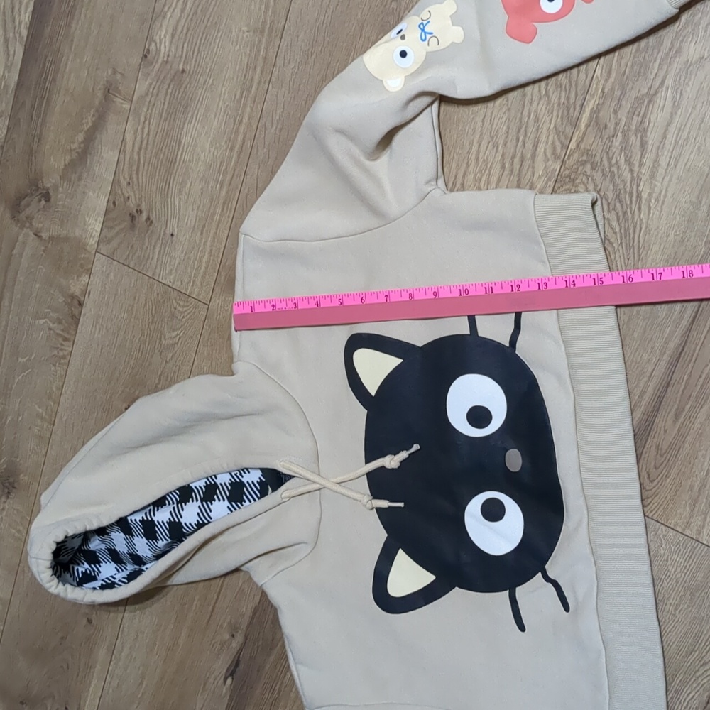 Dumbgood Chococat Puff Print Cropped Hoodie Size Small - Picture 8 of 11